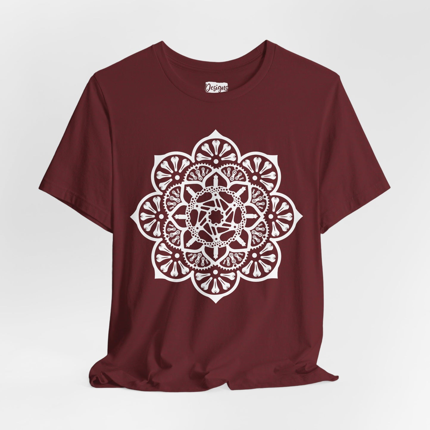 Bike Part Mandala - Unisex Jersey Short Sleeve Tee