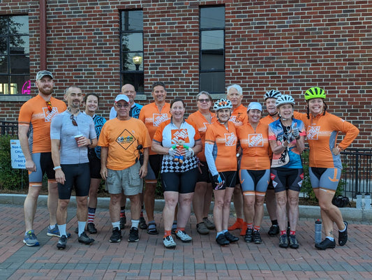 Team Home Depot before Day 1 ride
