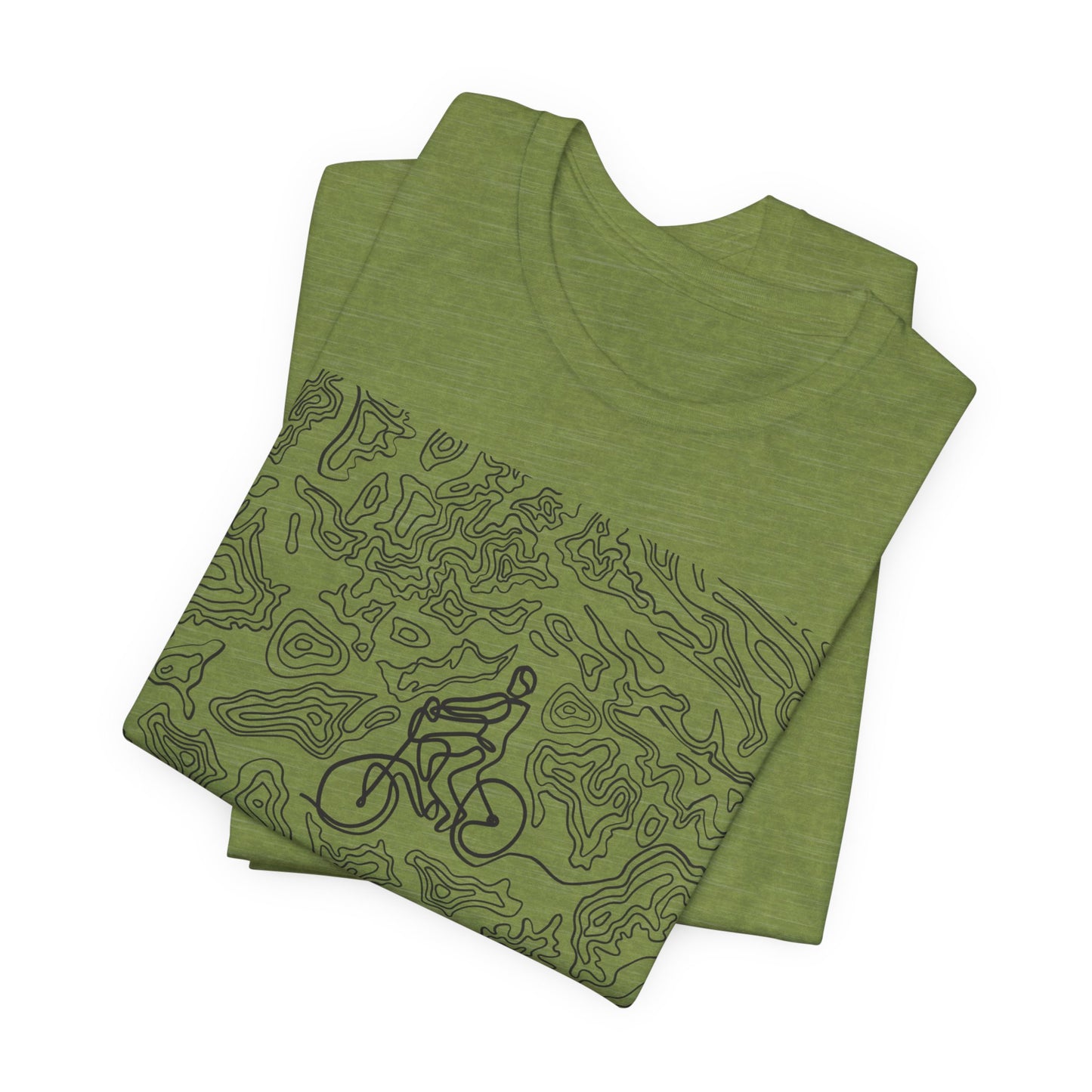 Mountain Biker Guy Graphic Tee — Adventure Trail Illustration T-Shirt