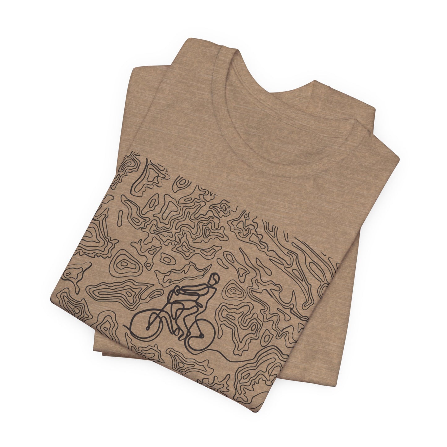 Mountain Biker Guy Graphic Tee — Adventure Trail Illustration T-Shirt