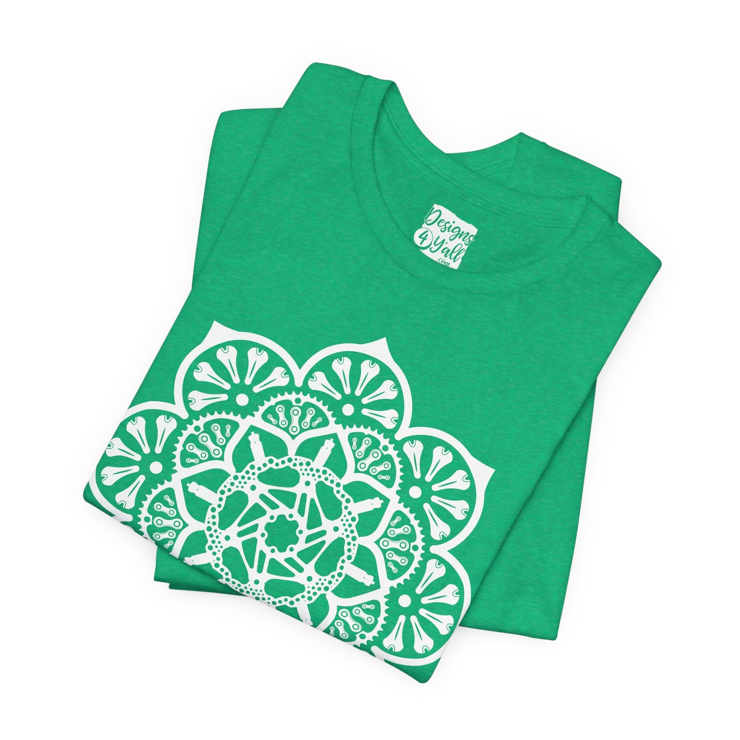 Bike Part Mandala - Unisex Jersey Short Sleeve Tee