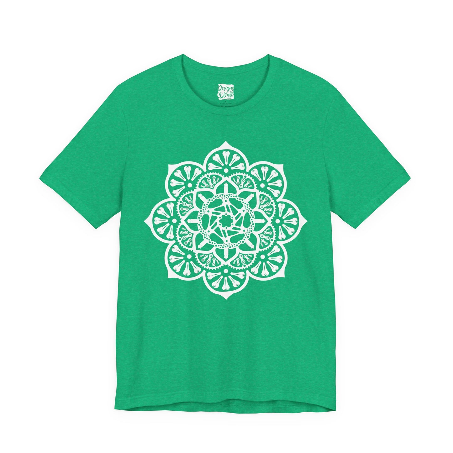 Bike Part Mandala - Unisex Jersey Short Sleeve Tee
