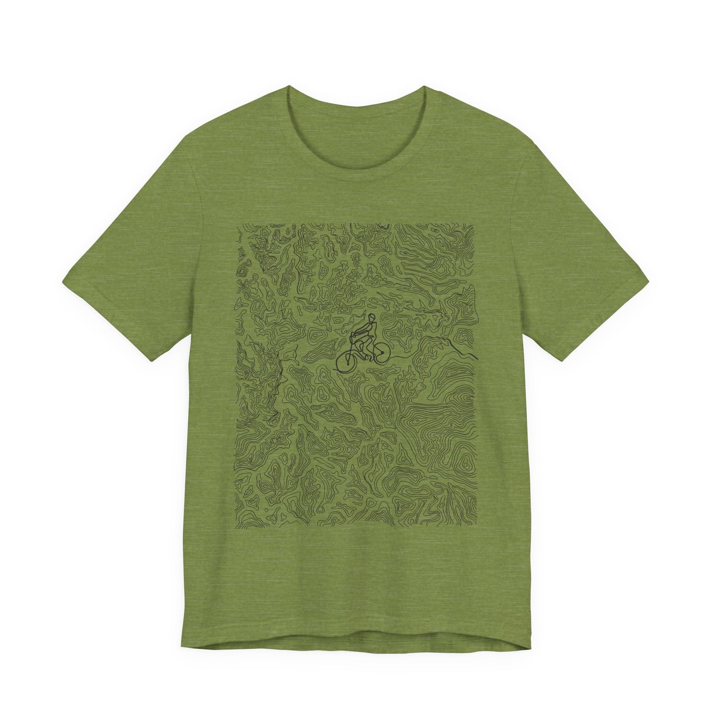 Mountain Biker Guy Graphic Tee — Adventure Trail Illustration T-Shirt