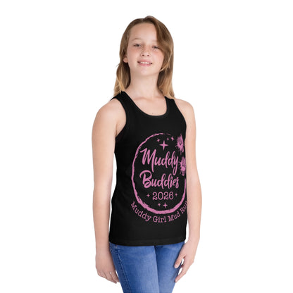 Muddy Buddies 2026 Kid’s Jersey Tank — Muddy Girl Mud Run Racerback