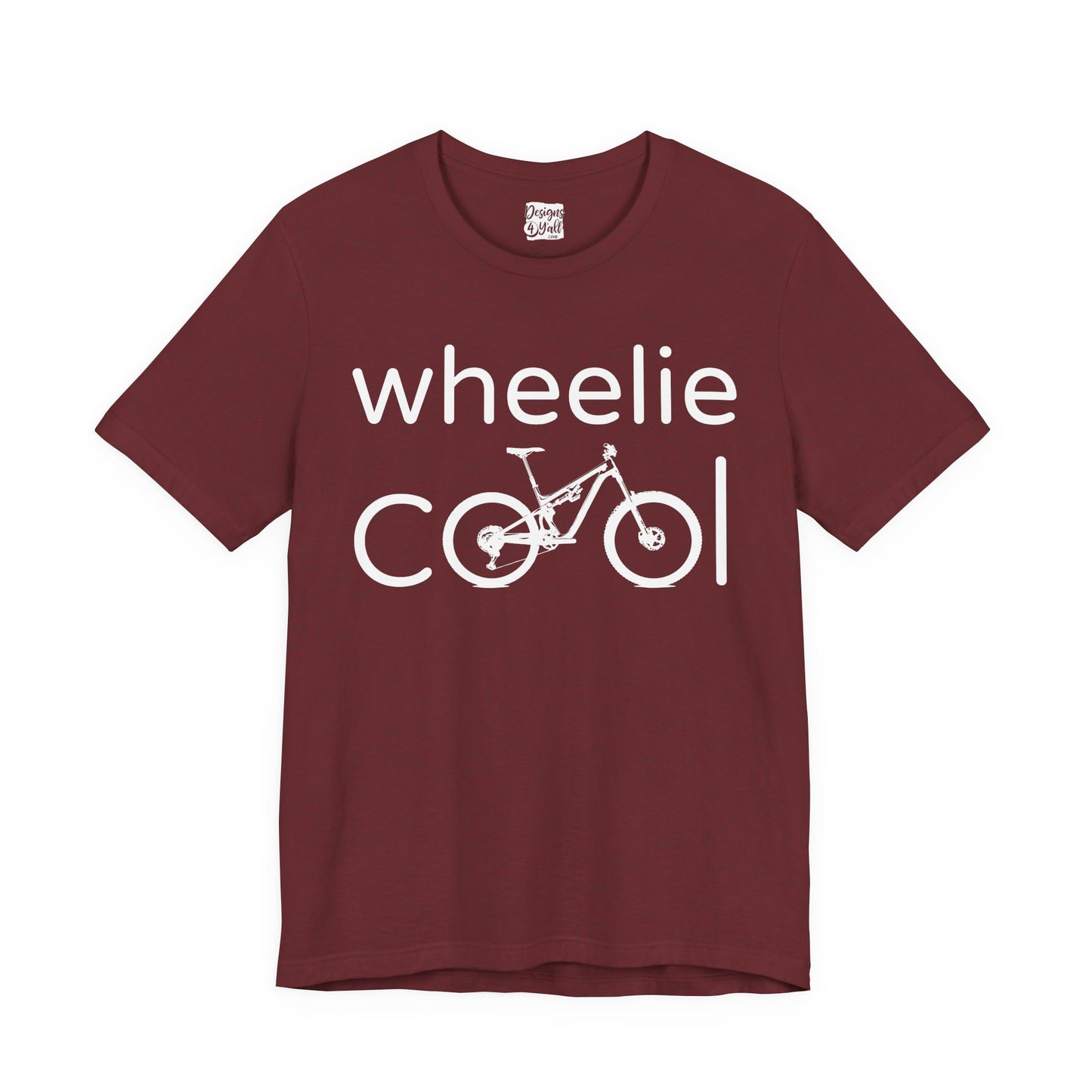 Wheelie Cool Full Suspension Mountain Bike T-Shirt — Bicycle Graphic Tee