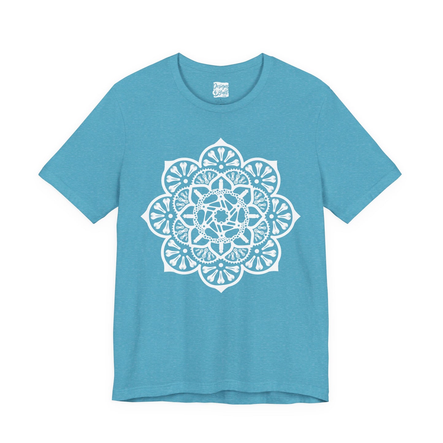 Bike Part Mandala - Unisex Jersey Short Sleeve Tee
