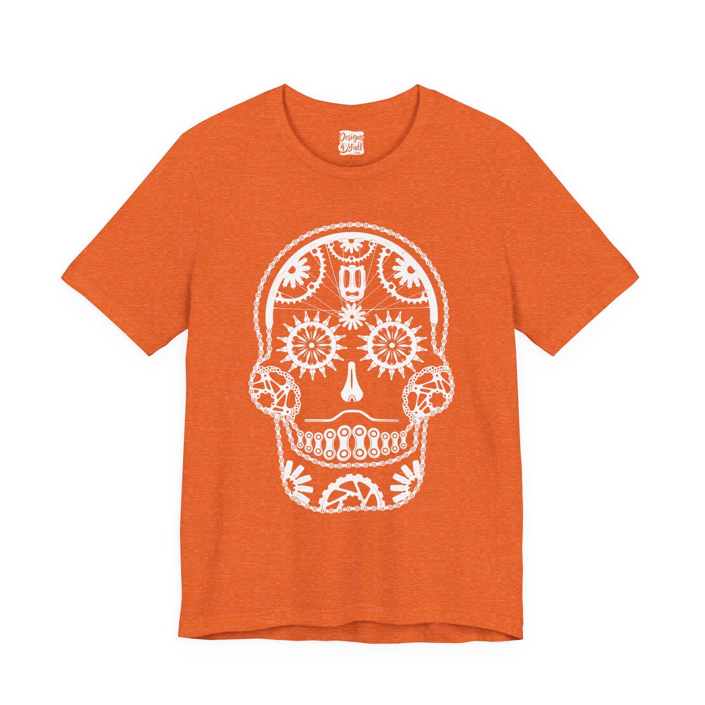 Bike Part Sugar Skull - Unisex Jersey Short Sleeve Tee
