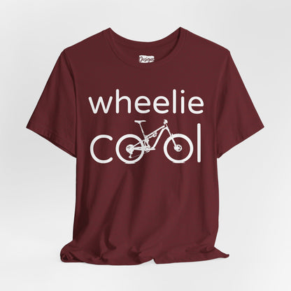 Wheelie Cool Full Suspension Mountain Bike T-Shirt — Bicycle Graphic Tee