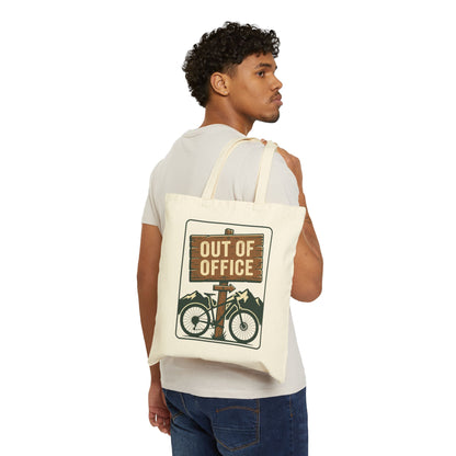 Out of Office Bike Tote — Canvas Cycling Adventure Bag