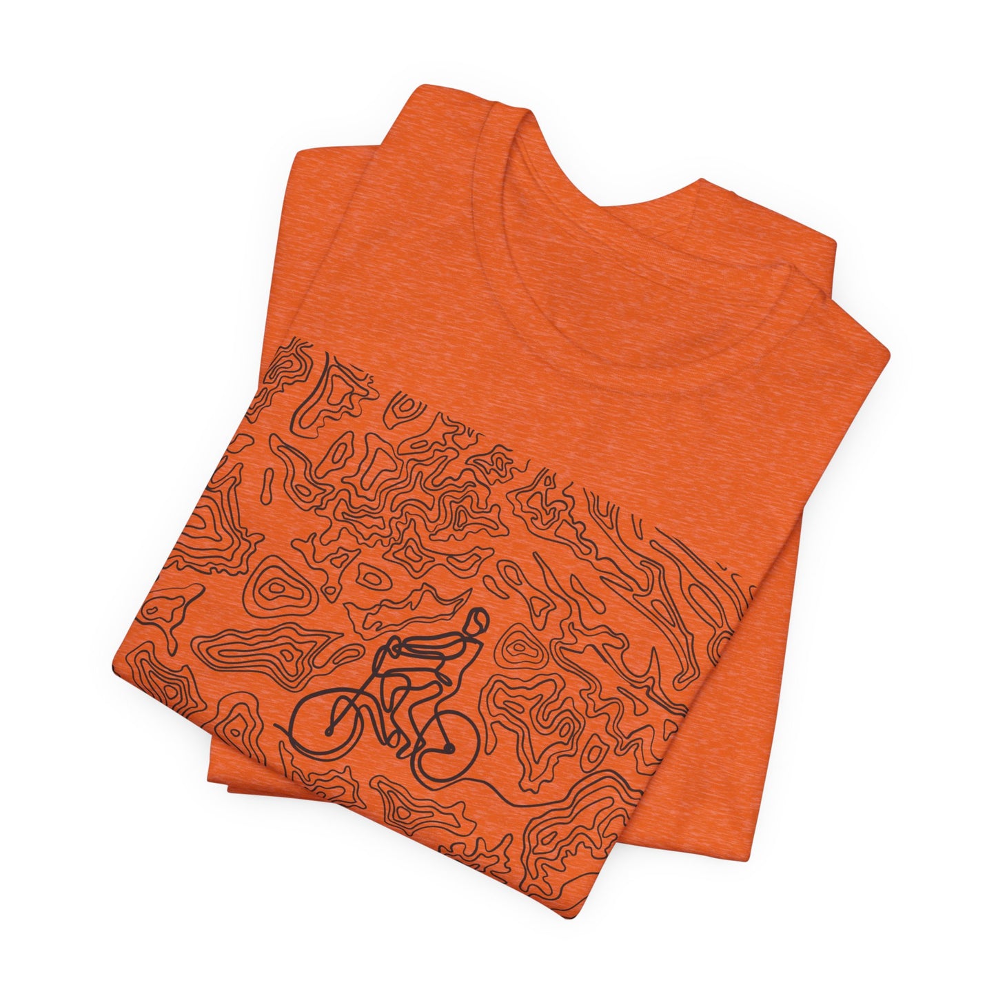 Mountain Biker Guy Graphic Tee — Adventure Trail Illustration T-Shirt