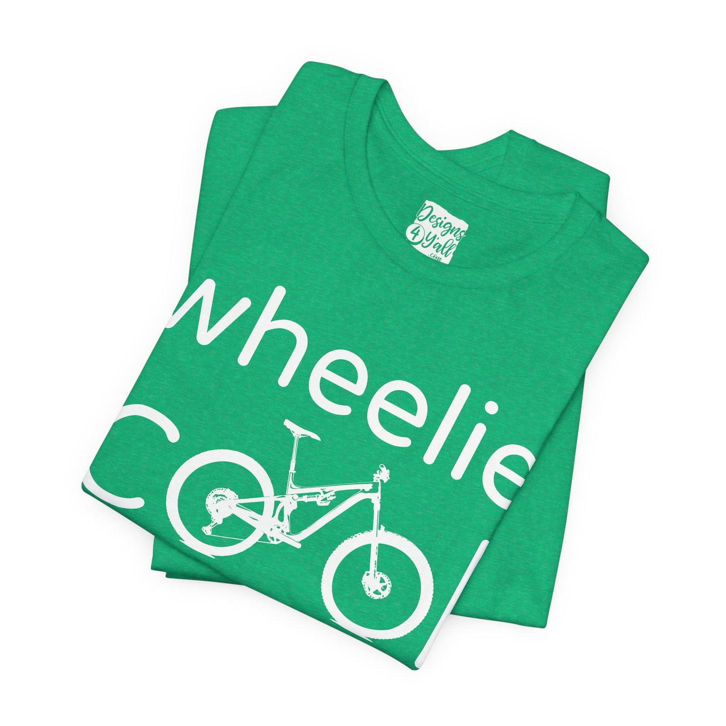 Wheelie Cool Full Suspension Mountain Bike T-Shirt — Bicycle Graphic Tee