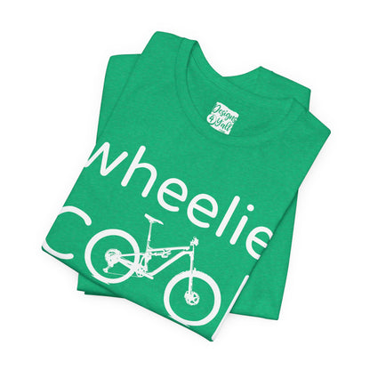 Wheelie Cool Full Suspension Mountain Bike T-Shirt — Bicycle Graphic Tee
