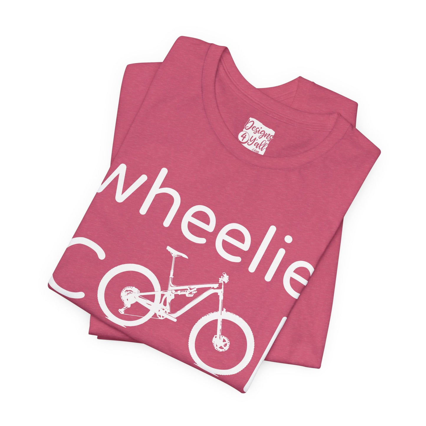 Wheelie Cool Full Suspension Mountain Bike T-Shirt — Bicycle Graphic Tee