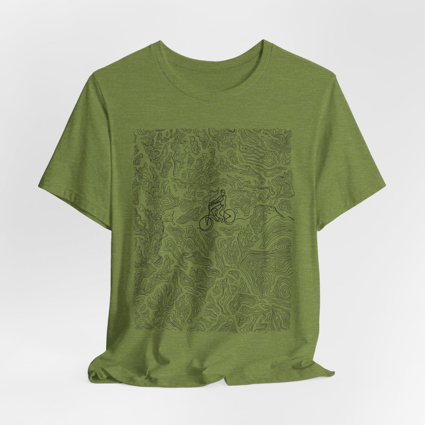 Mountain Biker Guy Graphic Tee — Adventure Trail Illustration T-Shirt