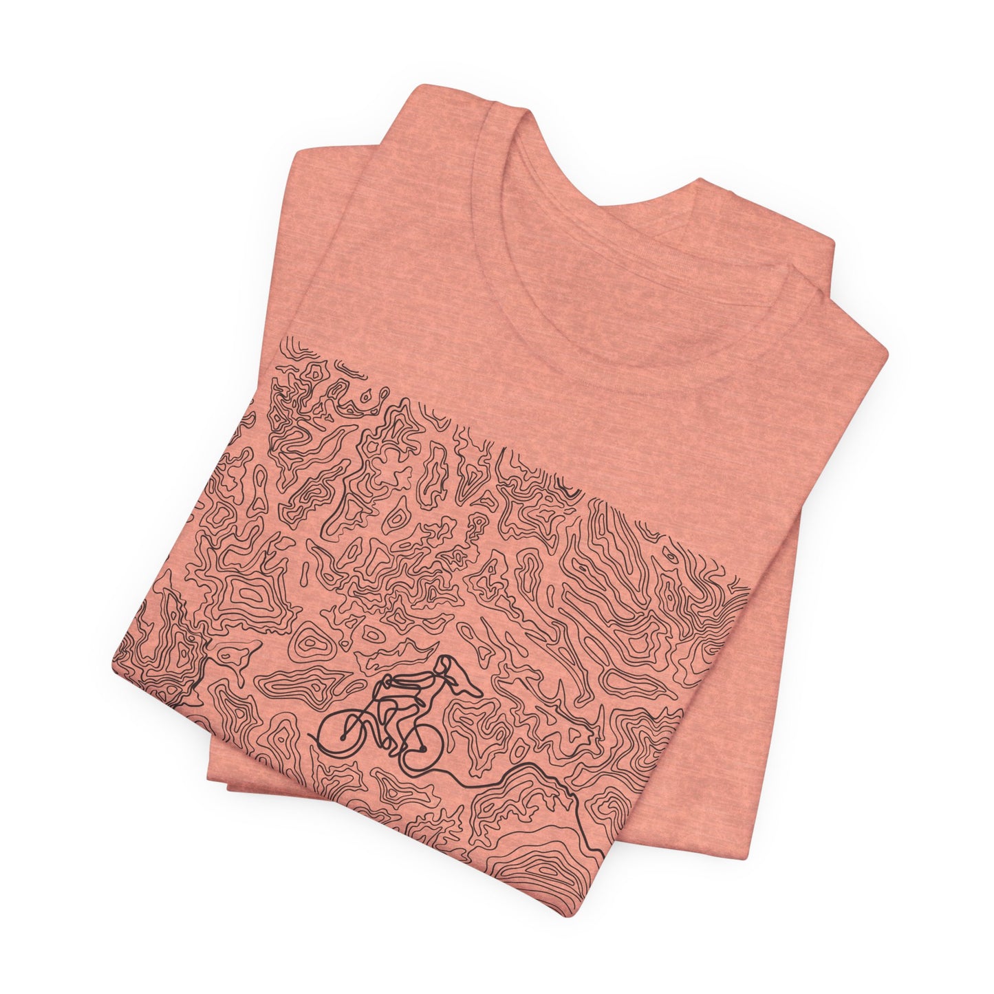 Mountain Biker Gal Graphic Tee — Adventure Trail Illustration T-Shirt