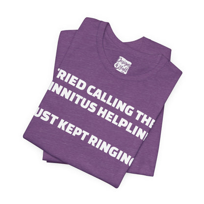 Tinnitus Helpline - Unisex Short Sleeve Tee