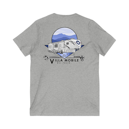 Villa MRVT - Unisex Jersey Short Sleeve V-Neck Tee Bella+Canvas 3005