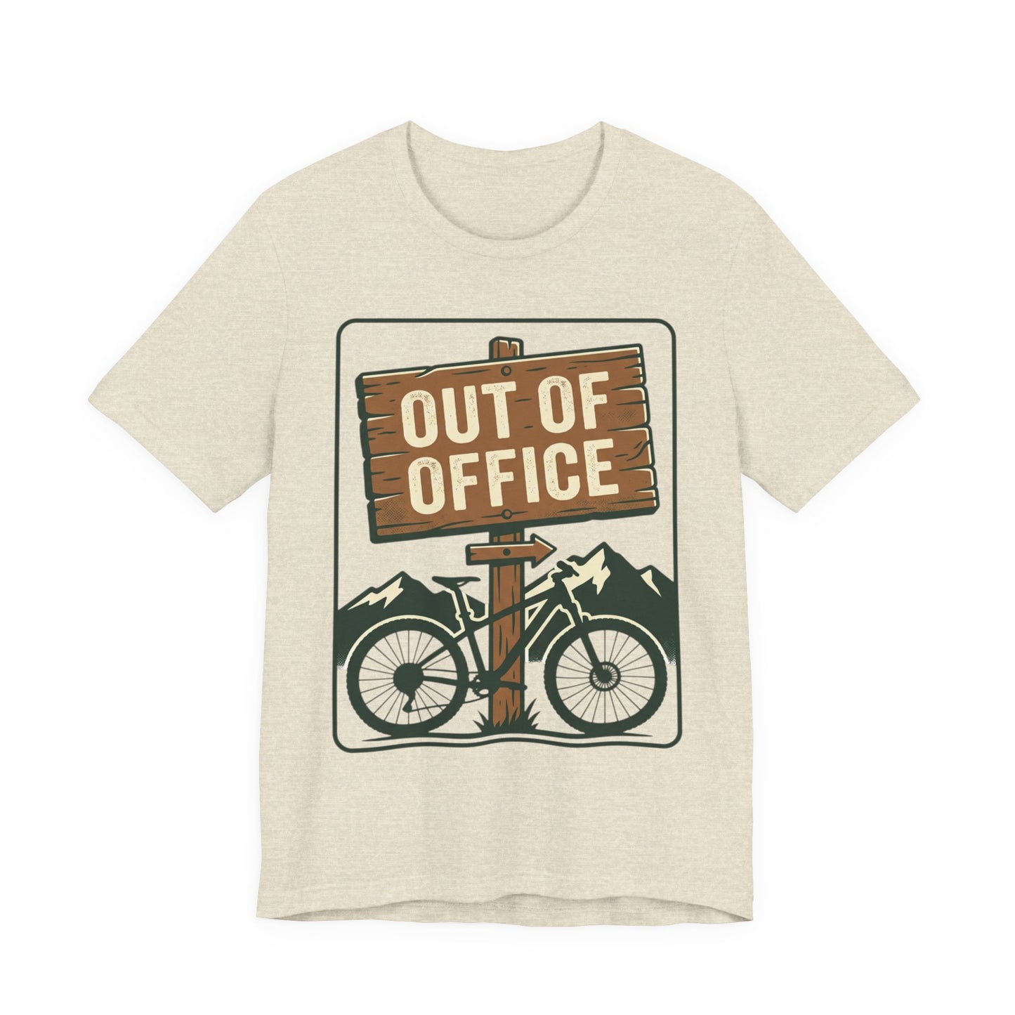 Out of Office Bicycle Tee — Mountain Bike Adventure T‑Shirt