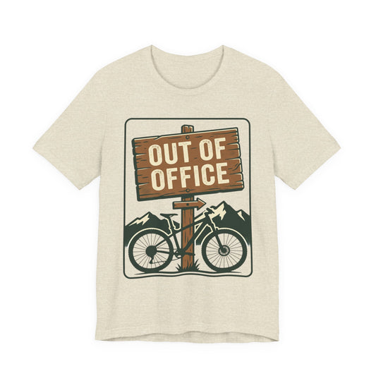 Out of Office Bicycle Tee — Mountain Bike Adventure T‑Shirt