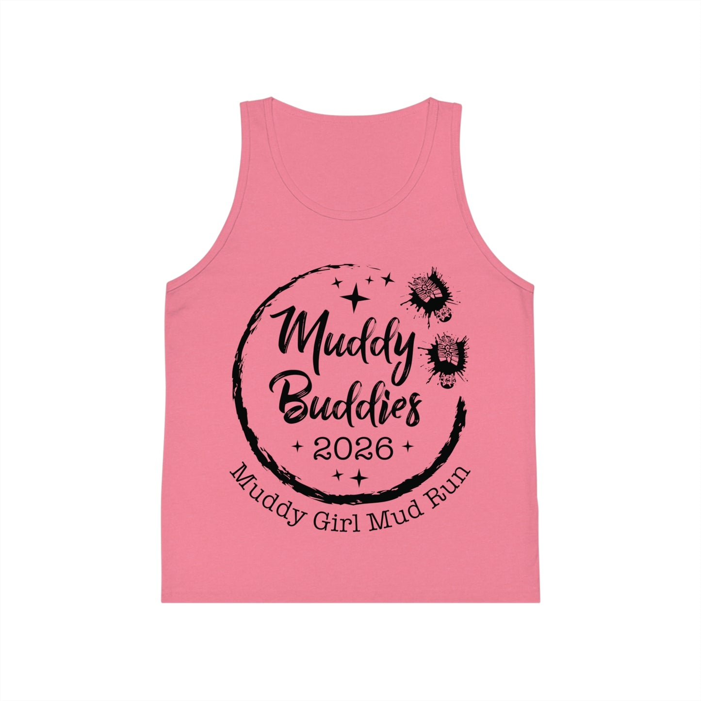 Muddy Buddies 2026 Kid’s Jersey Tank — Muddy Girl Mud Run Racerback