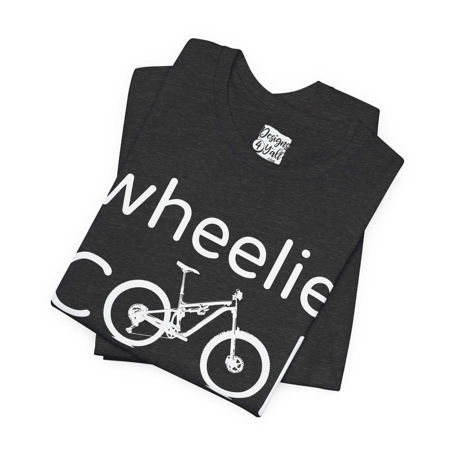 Wheelie Cool Full Suspension Mountain Bike T-Shirt — Bicycle Graphic Tee