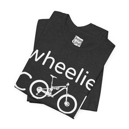 Wheelie Cool Full Suspension Mountain Bike T-Shirt — Bicycle Graphic Tee
