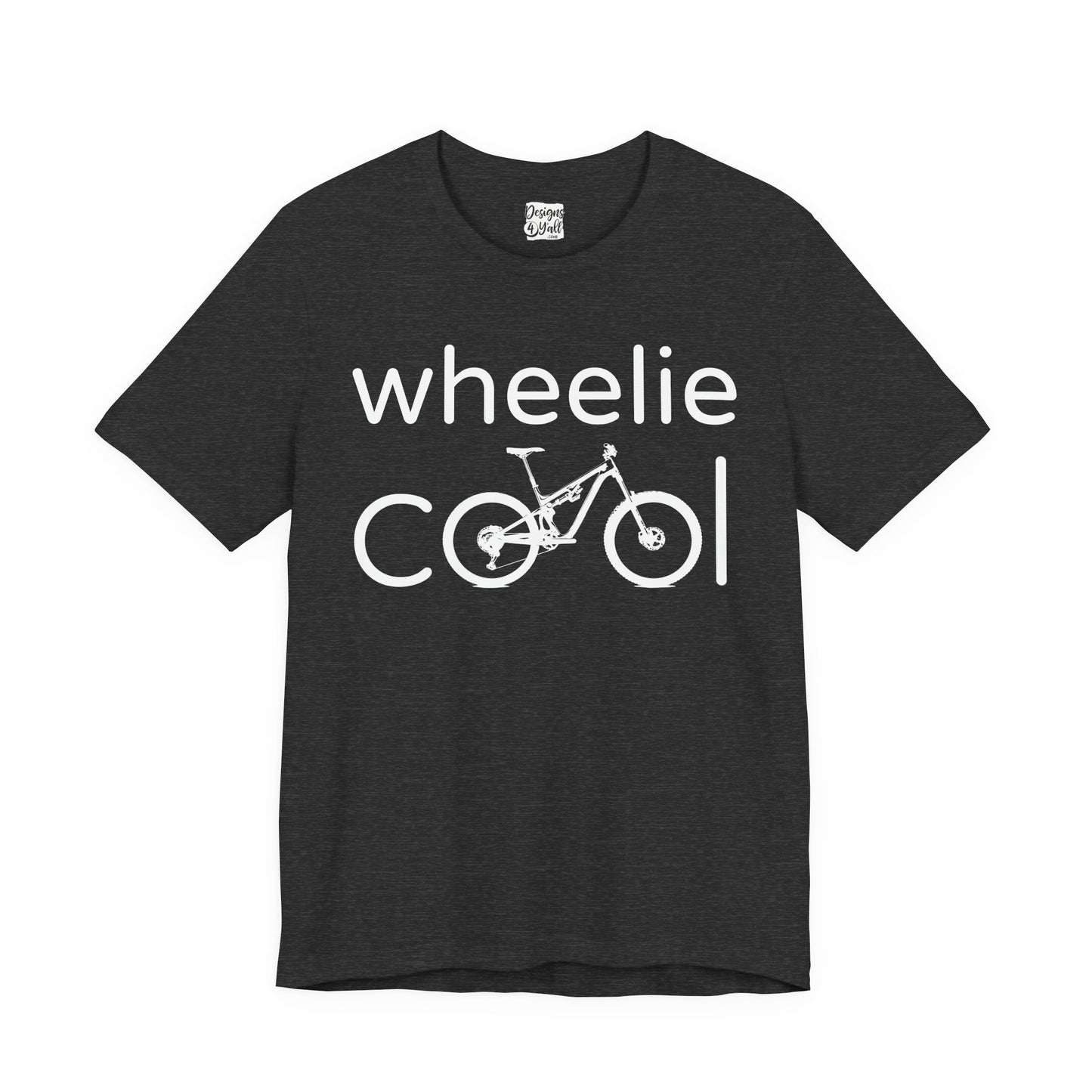 Wheelie Cool Full Suspension Mountain Bike T-Shirt — Bicycle Graphic Tee