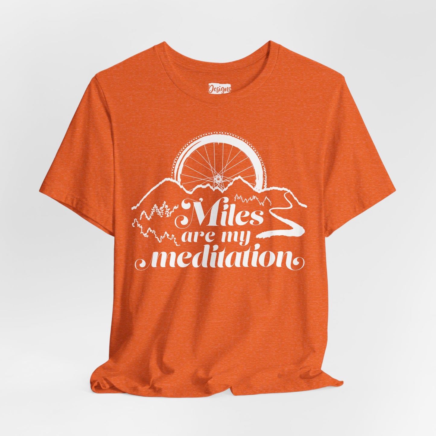 Miles are My Meditation (Bike) - Unisex Jersey Short Sleeve Tee