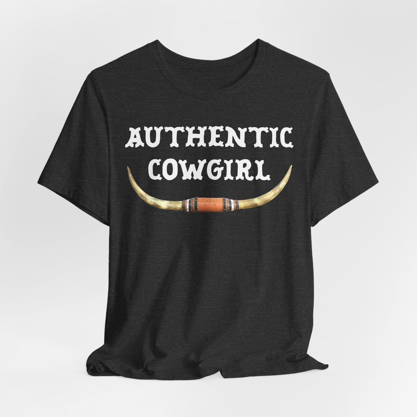 Authentic Cowgirl T-Shirt – Western Longhorn Graphic Tee
