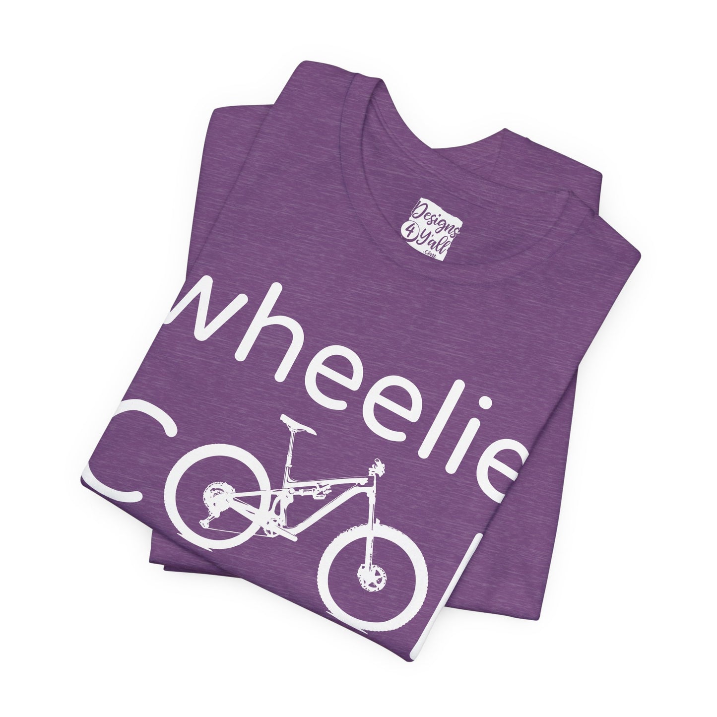 Wheelie Cool Full Suspension Mountain Bike T-Shirt — Bicycle Graphic Tee