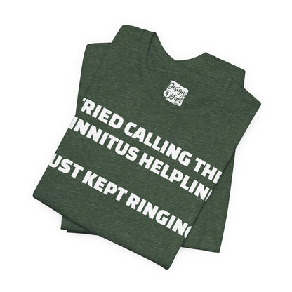 Tinnitus Helpline - Unisex Short Sleeve Tee
