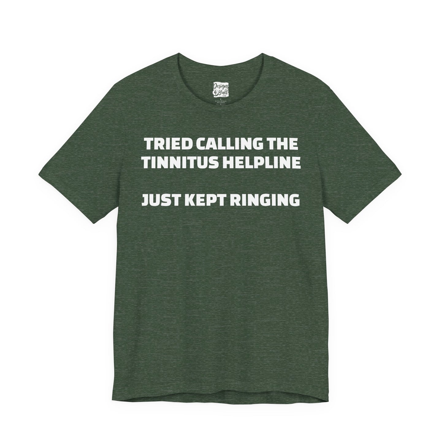 Tinnitus Helpline - Unisex Short Sleeve Tee