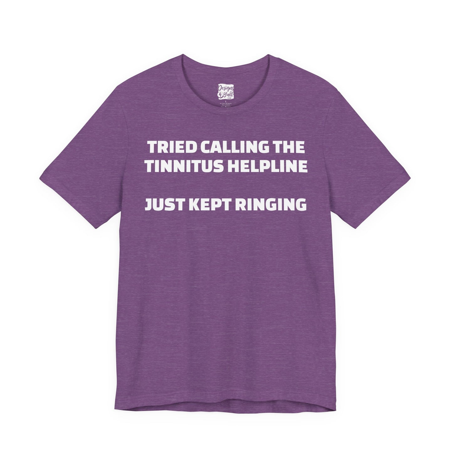 Tinnitus Helpline - Unisex Short Sleeve Tee