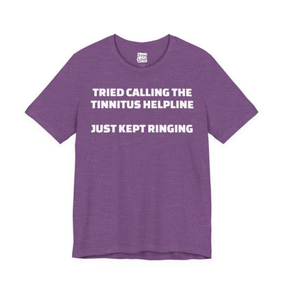Tinnitus Helpline - Unisex Short Sleeve Tee