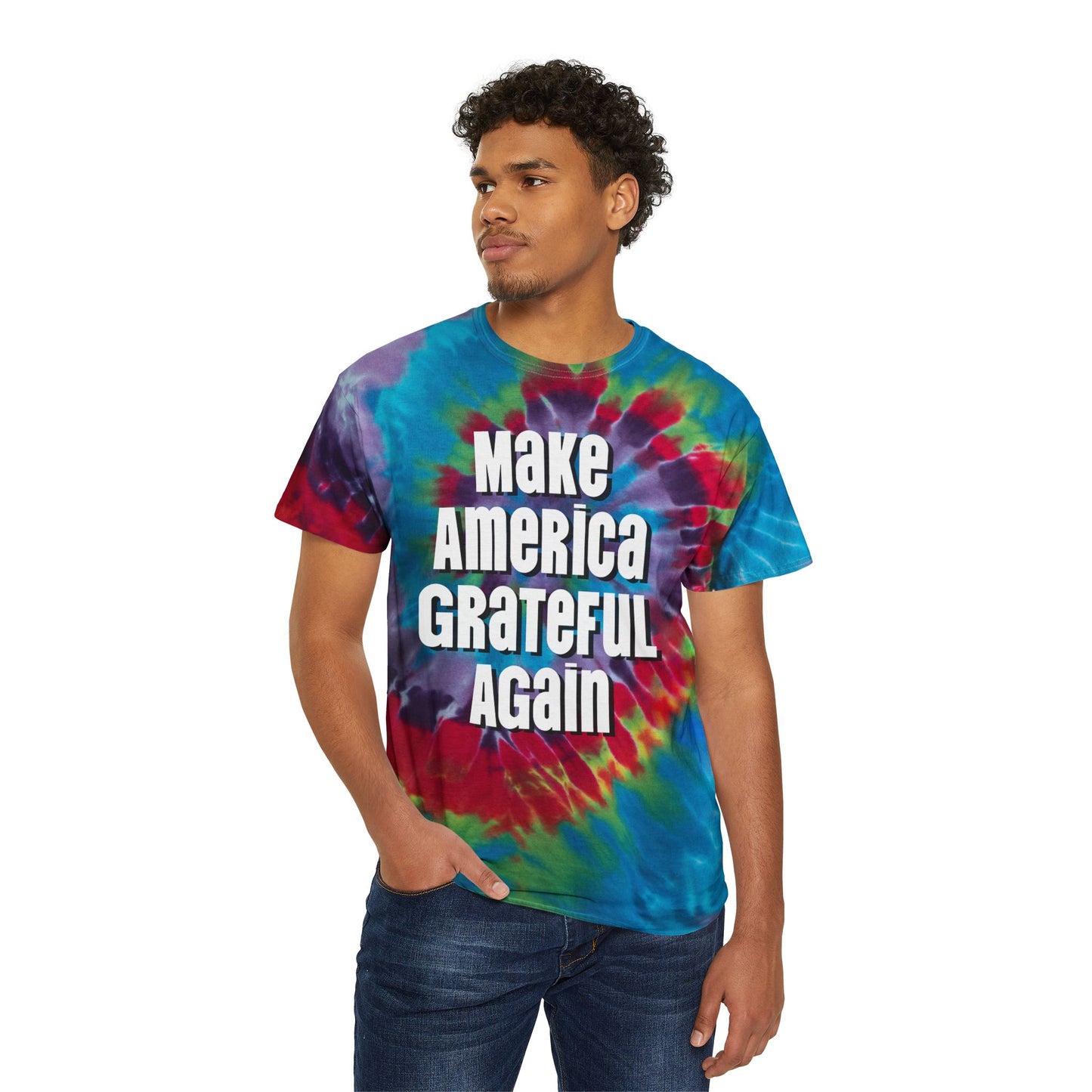 Make America Grateful Again Tie-Dye Tee