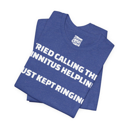 Tinnitus Helpline - Unisex Short Sleeve Tee