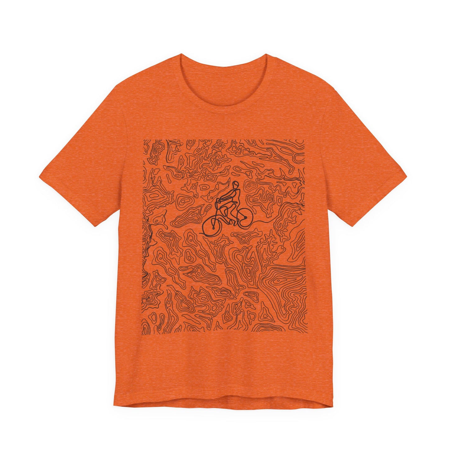 Mountain Biker Guy Graphic Tee — Adventure Trail Illustration T-Shirt