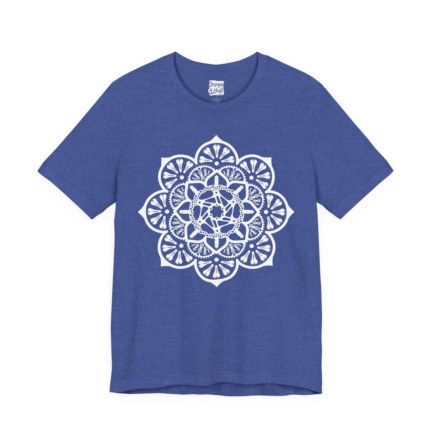 Bike Part Mandala - Unisex Jersey Short Sleeve Tee