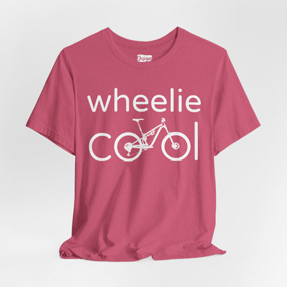 Wheelie Cool Full Suspension Mountain Bike T-Shirt — Bicycle Graphic Tee
