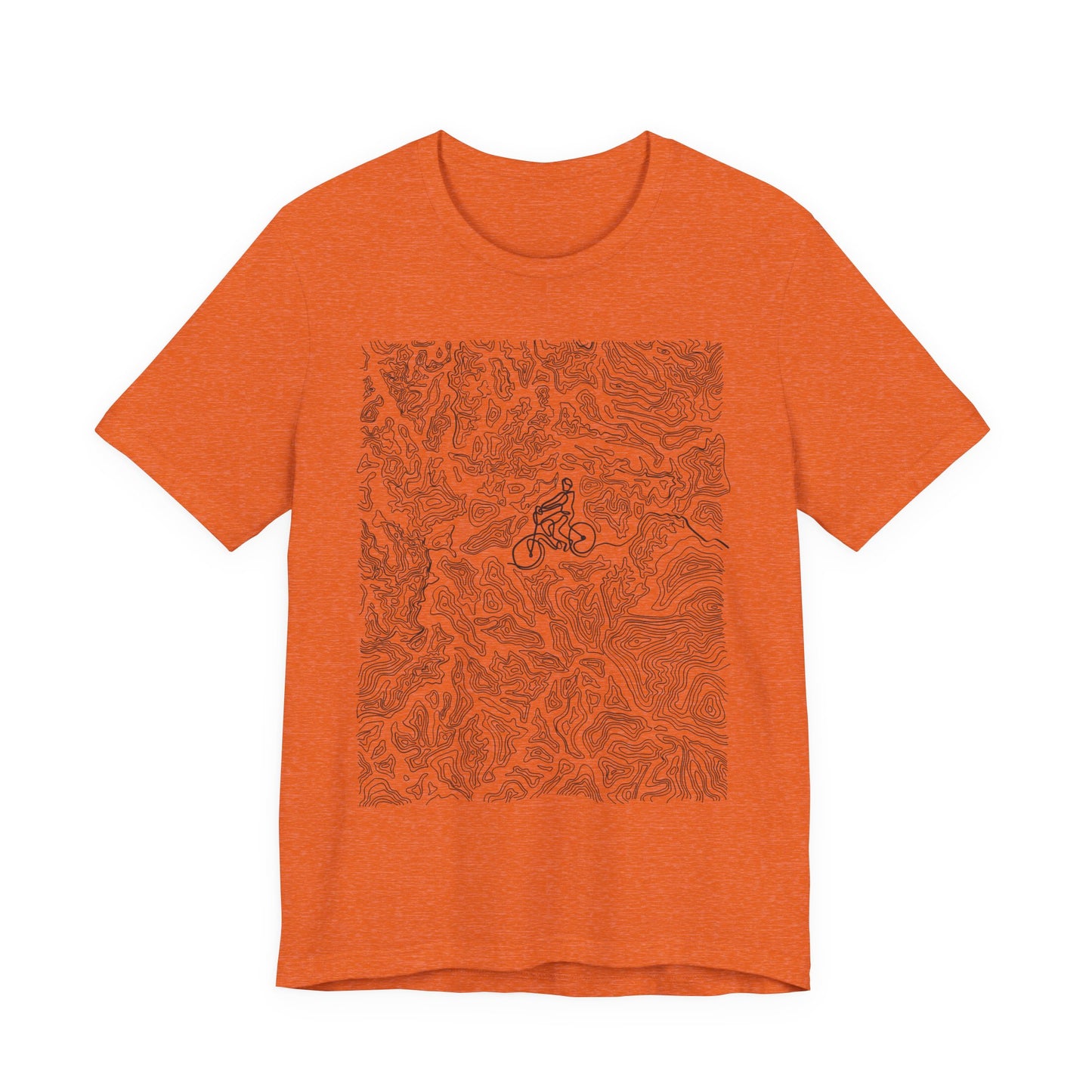 Mountain Biker Guy Graphic Tee — Adventure Trail Illustration T-Shirt