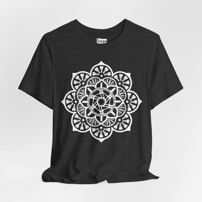 Bike Part Mandala - Unisex Jersey Short Sleeve Tee