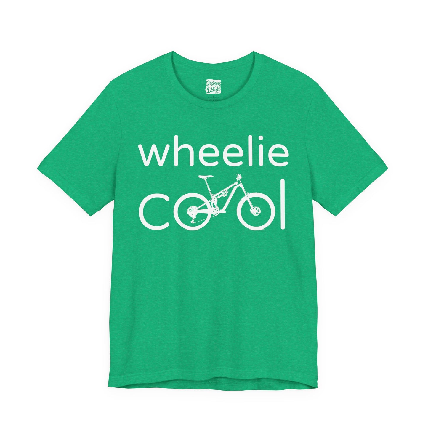 Wheelie Cool Full Suspension Mountain Bike T-Shirt — Bicycle Graphic Tee