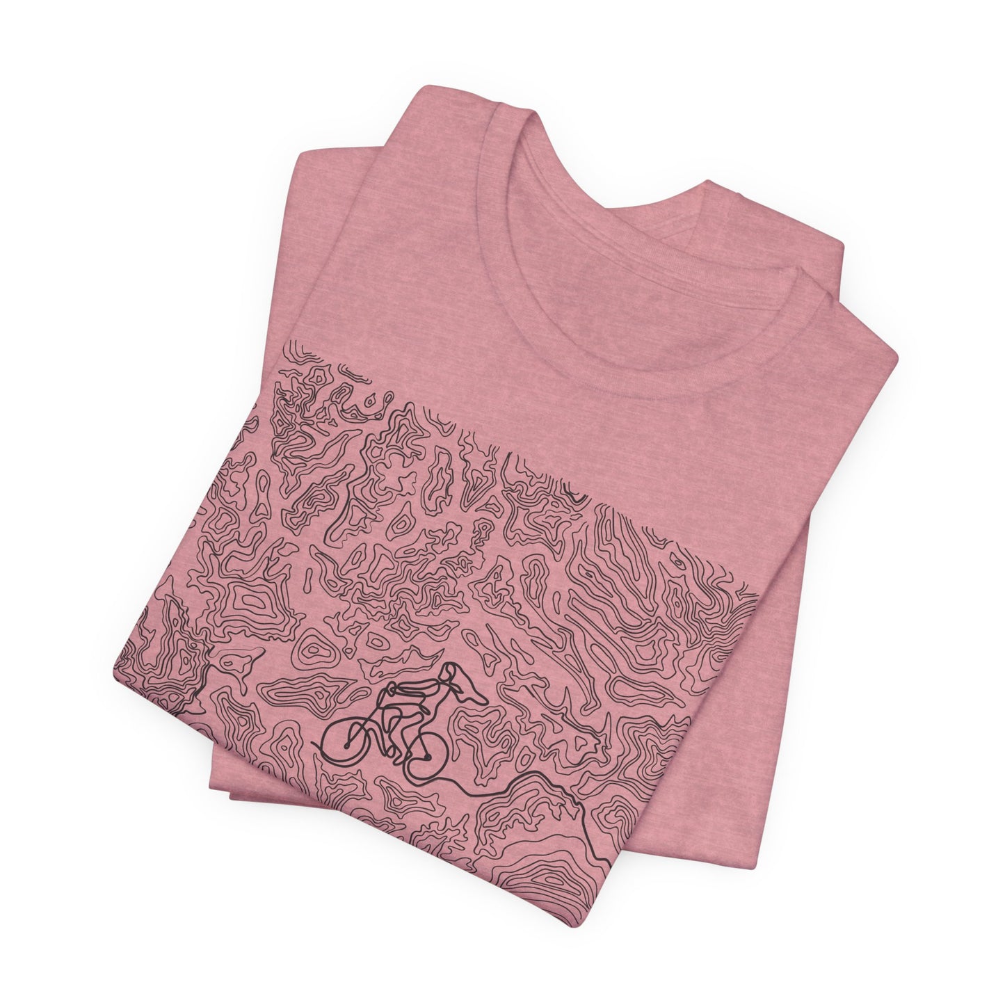 Mountain Biker Gal Graphic Tee — Adventure Trail Illustration T-Shirt