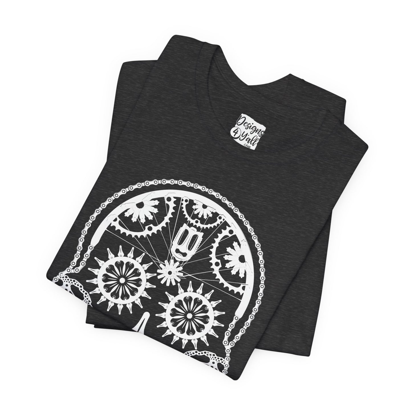 Bike Part Sugar Skull - Unisex Jersey Short Sleeve Tee