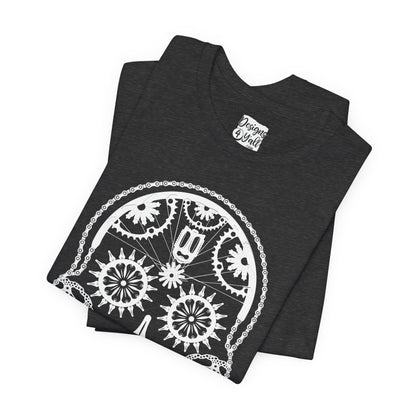 Bike Part Sugar Skull - Unisex Jersey Short Sleeve Tee