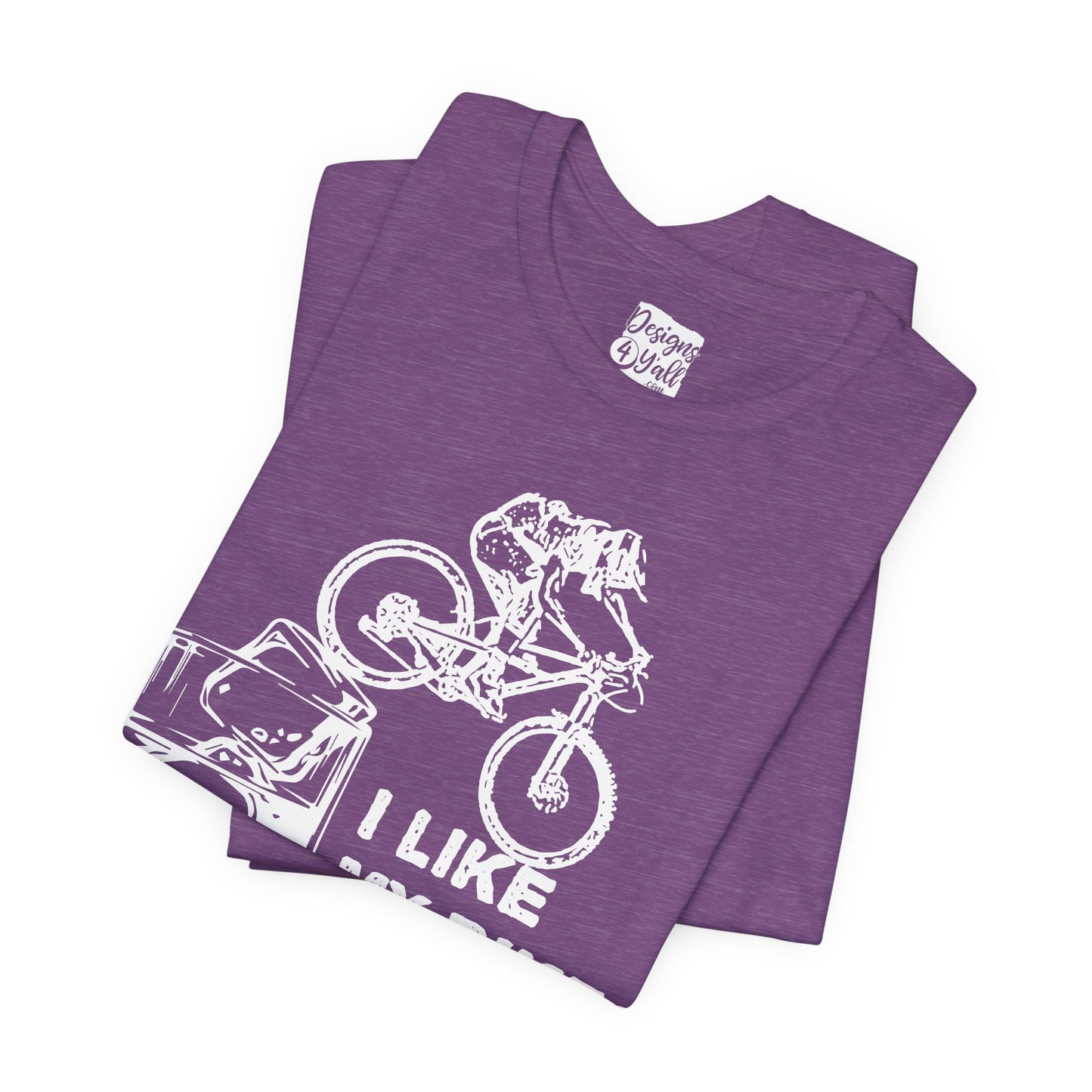 I Like My Bikes on the Rocks - Unisex Jersey Short Sleeve Tee