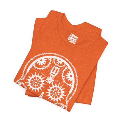 Bike Part Sugar Skull - Unisex Jersey Short Sleeve Tee