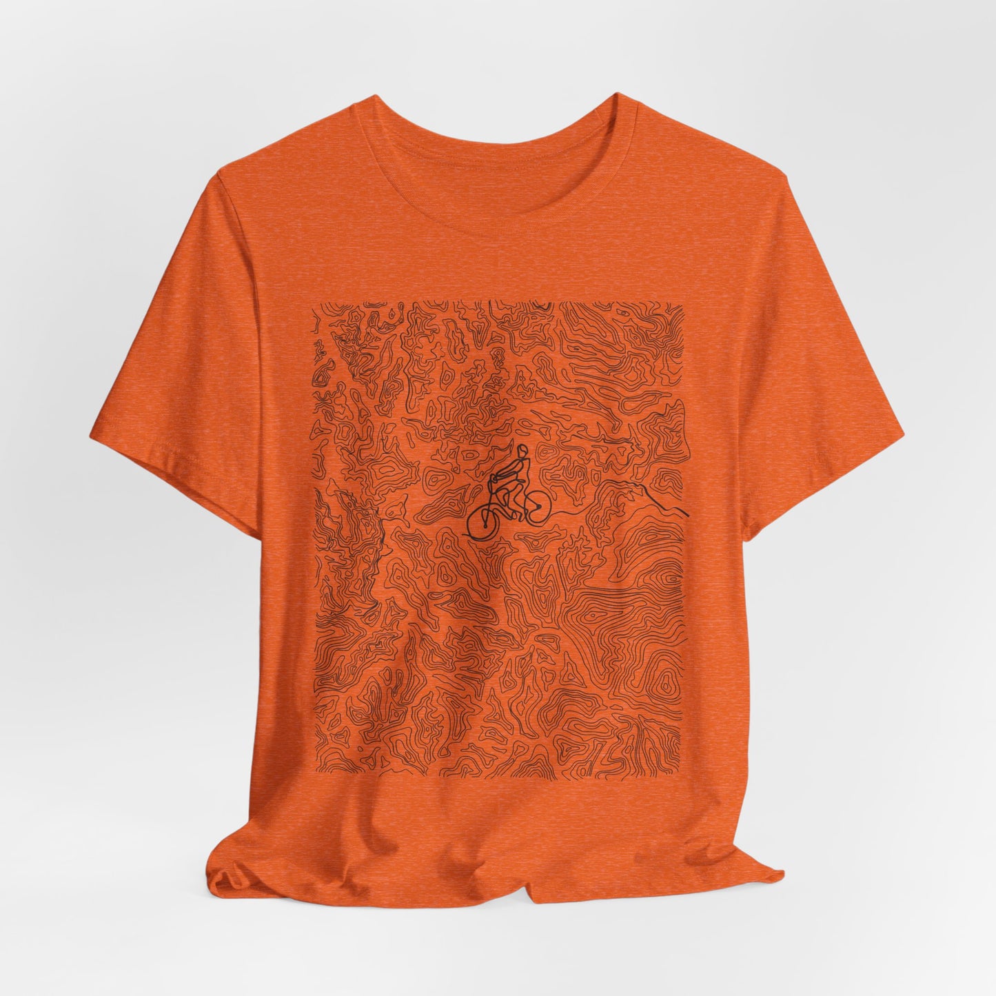 Mountain Biker Guy Graphic Tee — Adventure Trail Illustration T-Shirt