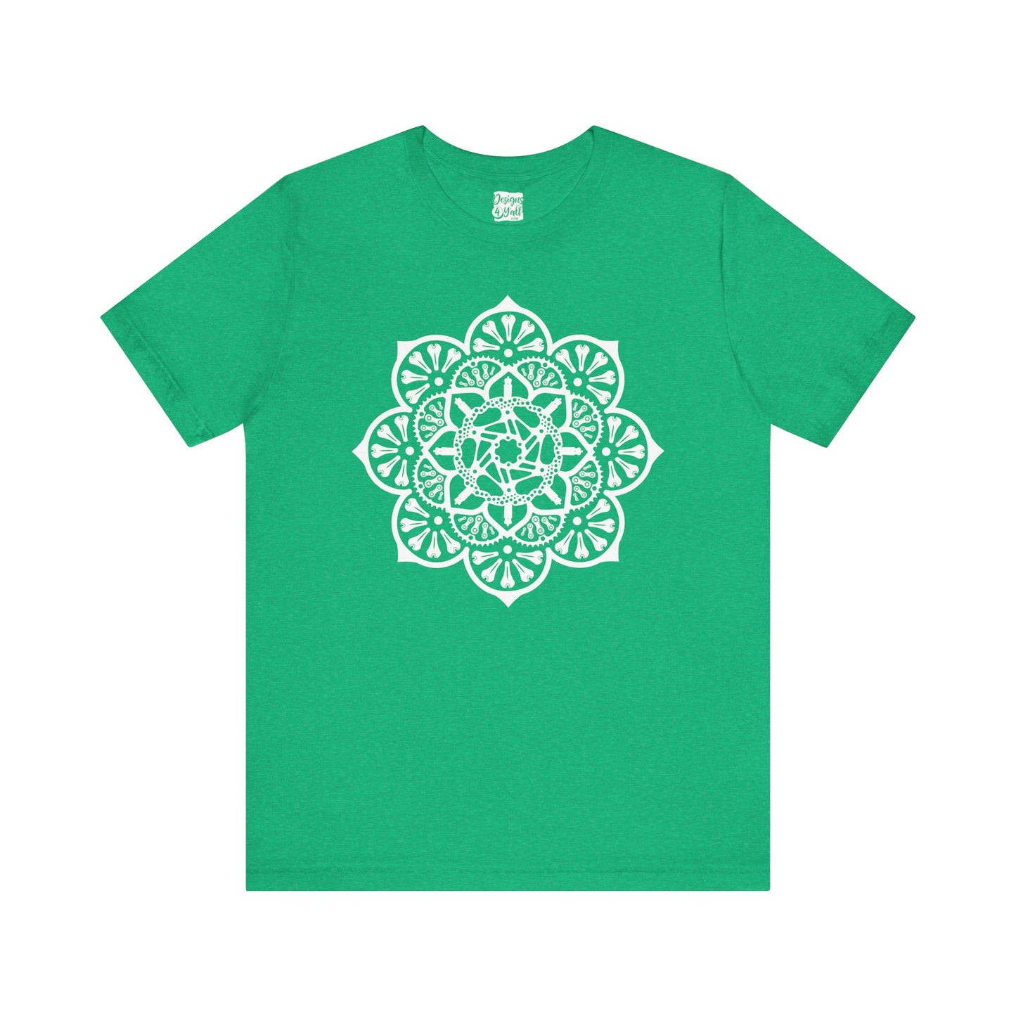 Bike Part Mandala - Unisex Short Sleeve Tee