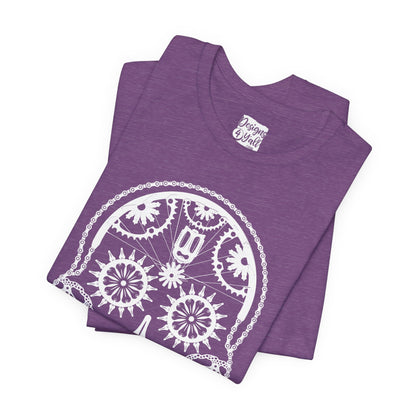 Bike Part Sugar Skull - Unisex Jersey Short Sleeve Tee